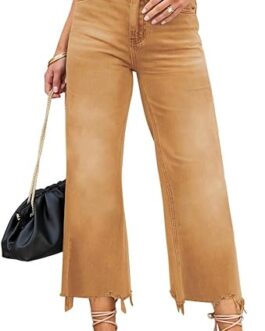 LOLONG High Waisted Flare Jeans for Women Casual Bell Bottom Denim Pants