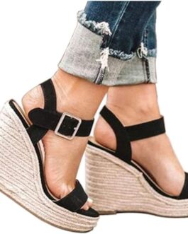 VICKI?VICKI Women’s Platform Sandals Wedge Ankle Strap Open Toe Sandals