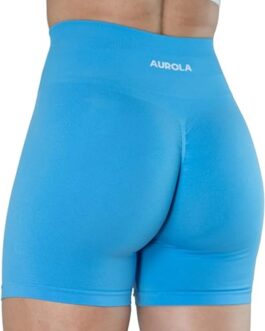 AUROLA Intensify Workout Shorts for Women Seamless Scrunch Short Gym Yoga Running Sport Active Exercise Fitness Shorts
