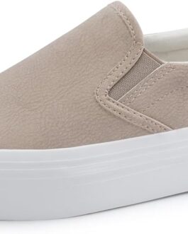 JABASIC Women Slip-on Platform Loafers Casual Comfortable Loafer Shoes