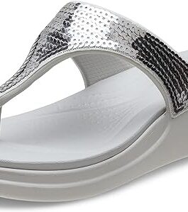 Crocs Women’s Boca Wedge Flip Flops, Platform Sandals