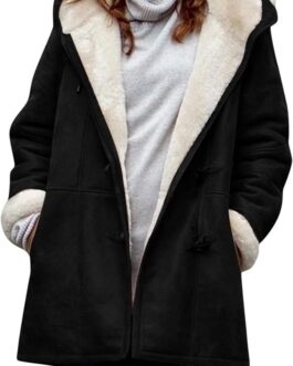 AI’MOURI Sherpa Fleece Outerwear Overcoat Women