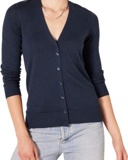 Amazon Essentials Women’s Lightweight V-Neck Cardigan Sweater (Available in Plus Size)