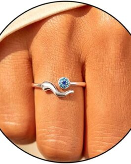Silver Evil Eye Ring Dainty Open Adjustable Rings Mal De Ojo Evil Eye Jewelry for Women Energy Protection Ring