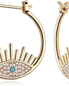 MYEARS Women Hoop Earrings Gold 14K Gold Filled Simple Handmade Hypoallergenic Everyday Jewelry