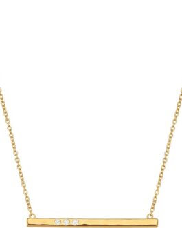 Silpada ‘Dotted Line’ Pendant Necklace with Crystals in Sterling Silver, 18″ + 2″